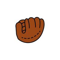 baseball glove sport isolated icon vector