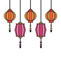 China lantern vector design