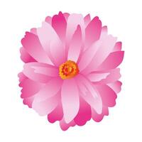 beautiful flower garden gradient style icon vector