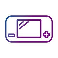 video game console portable gradient style icon vector