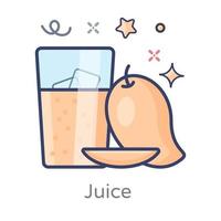 Mango Refreshing Juice vector