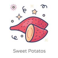 Sweet Potatoes Diet vector