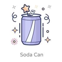 Soda Can  and Carbonated Drink vector