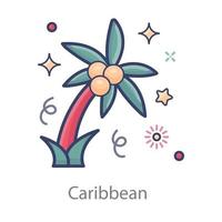 caribe de diseño moderno vector