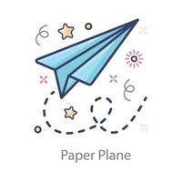 memoria de avión de papel vector