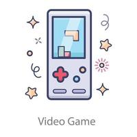 Portable  Video Game vector