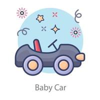 coche de bebé niños vector