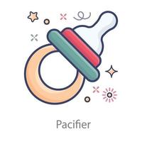 Design of Baby Pacifier vector