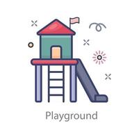 Modern style  Playground vector