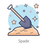 Spade construction Tool vector