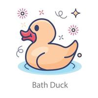 Rubber Bath Duck vector