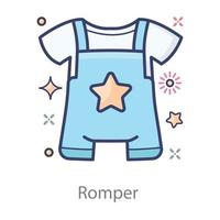 Baby Dress Romper vector