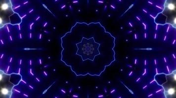 Fast Blinking Neon Light Kaleidoscope video