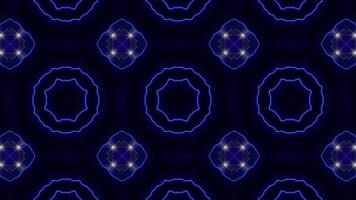 schnell blinkendes Neonlicht hexagonales Kaleidoskop video
