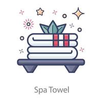 Spa Towels Clothing vector