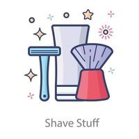 Shaving Kit Design vector