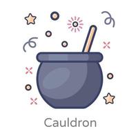 Cauldron Halloween Design vector
