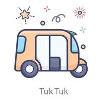 Tuk Tuk Design Transport vector