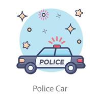 Police Car style vector