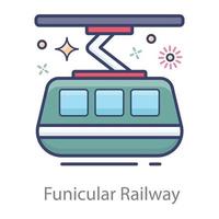 Funicular Railway Adventure vector