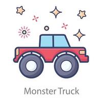 Heavy Monster Truck vector