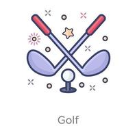 Golf Tournament Accessories vector