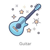 Guitar Traditional Music Concept vector