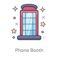 Public Phone Booth vector