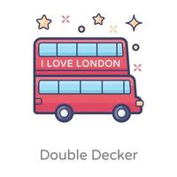 Double Decker Bus vector