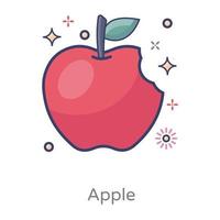 Apple Healthy and Delicious fruit vector