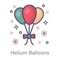 Balloons With white Background vector