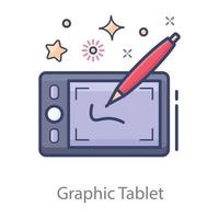 diseño de tableta gráfica vector