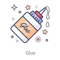 Glue Bottle a sticky Item vector