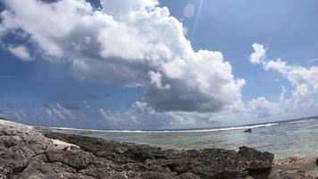 Time lapse view of beach in Bora Bora, French Polynesia. video