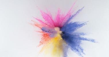 Colorful powder exploding in super slow motion.  Shot on Phantom Flex 4K high speed camera. video