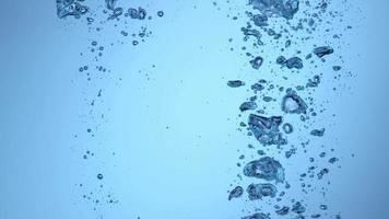 bolhas subaquáticas em câmera lenta filmadas em phantom flex 4k a 1000 fps