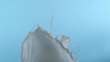 Milk splashing in slow motion, shot with Phantom Flex 4K at 1000 frames per second video