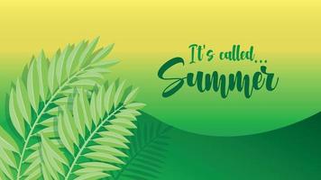 Colorful Luxury Summer sale tropical banner template vector