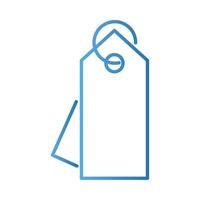commercial tag gradient style icon vector