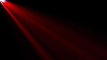 oben links rote Flare-Lichtstrahl-Effektschleife