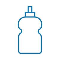 icono de línea de botella de jabón antibacteriano vector