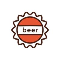 beer tap cork line and fill style icon vector