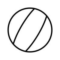 icono de estilo de línea de playa de globo vector