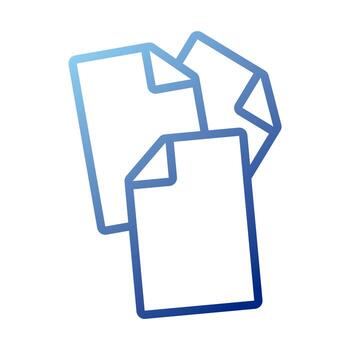 papers documents gradient style icon vector