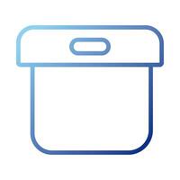 office carton box gradient style icon vector