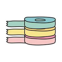 tapes rolls supplies free form style icon vector