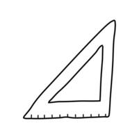 triangle rule line style icon vector