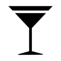 estilo de línea de bebida de cóctel de martini fresco vector