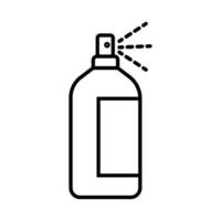 icono de estilo de línea de botella de salpicadura vector