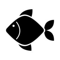 delicious fish healthy food line style vector